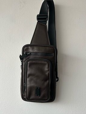 BEDI STUDIOS Watson Upcycled Leather Crossbody Bag